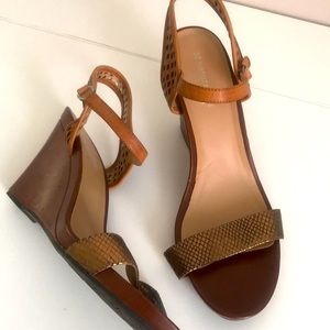 Wide brown naturalizer wedge shoes Size 12-12.5